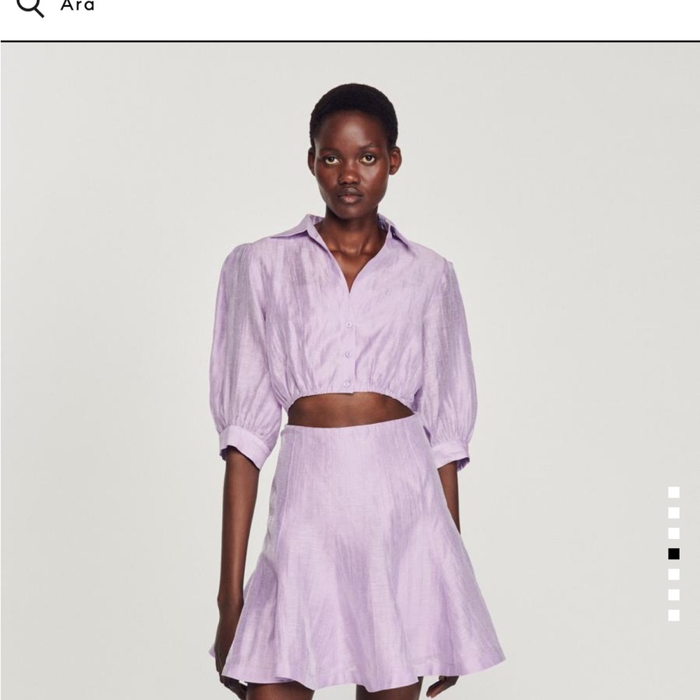 SANDRO - DRESS (Co-ord Set) Crop top/ Skirt Dress